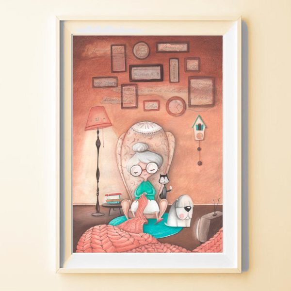 Illustrated print Granny