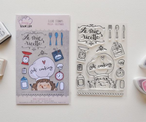 Clear stamps set Cook theme