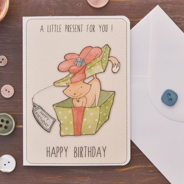 Greeting card Happy birthday