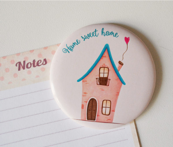 Illustrated magnet Sweet home