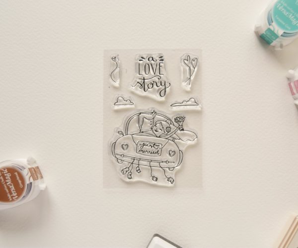 Clear stamps set Love story