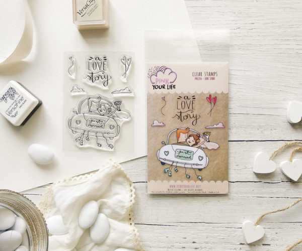 Clear stamps set Love story