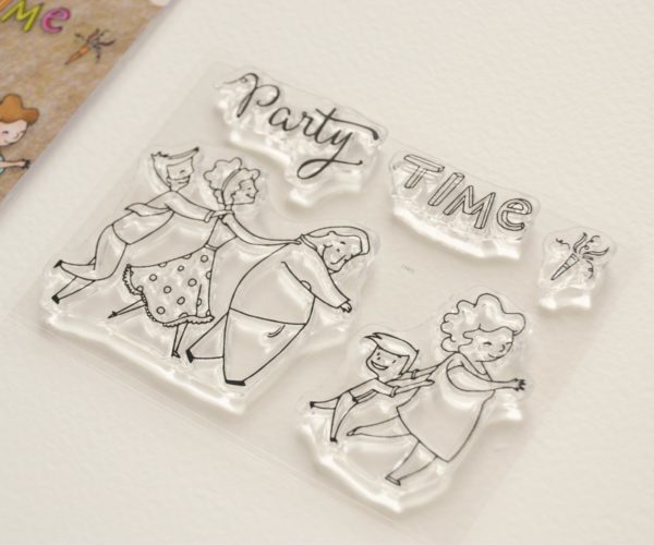 Clear stamps set Party time