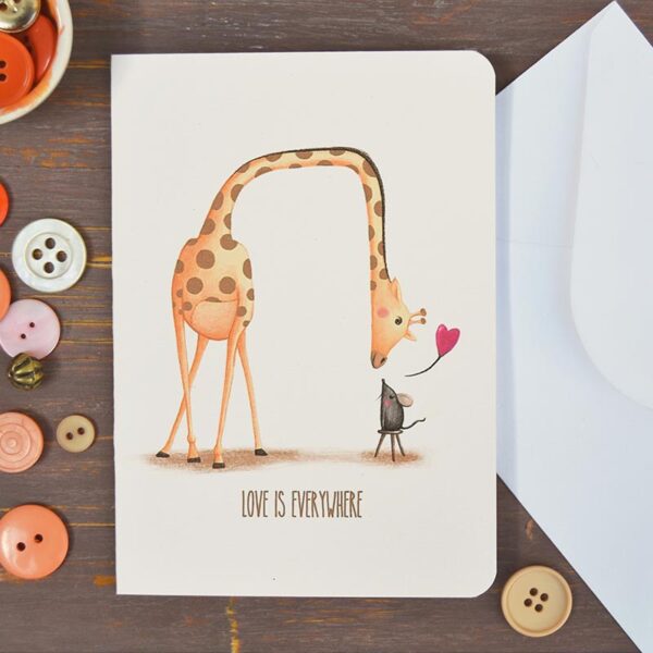 biglietto giraffa