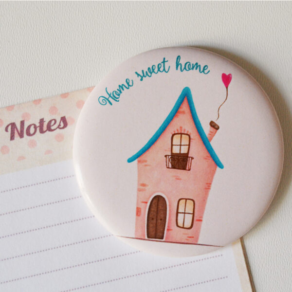 Fridge magnet Home sweet home design