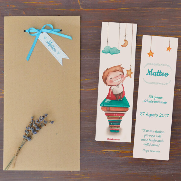 Custom made illustrated bookmark
