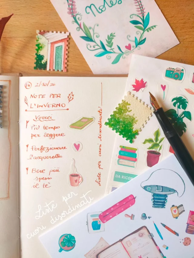 📝 LISTA PER CUORI DISORDINATI
Dopo due mesi di pausa estiva torna il nostro appuntamento con le Liste per Cuori Disordinati.

Facciamo un elenco di buoni propositi per l'inverno!

Io vorrei:
📖 Leggere di più
🖌️ Perfezionare l'acquerello 
☕ Bere più spesso una tazza di tè 

Quali sono i tuoi?
👇🏻Fammi sapere qui sotto!

Se sei arrivata da poco e non sai di cosa si tratta, questo è un esercizio condiviso che puoi fare sul tuo quaderno e partecipando nei commenti secondo il tema proposto.
Ci troviamo ogni due venerdì con una nuova lista!

#listepercuoridisordinati
#esercizicreativi 
#lisacix